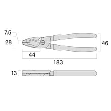Load image into Gallery viewer, FUJIYA 6050-200BG / 175BGcable pliers (black gold) KUROKIN