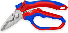 Load image into Gallery viewer, Knipex 95 05 20 SB Angled Electricians' Shears with Multi-Component Grip, 160 mm
