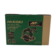 Load image into Gallery viewer, Hikoki 125mm saw w/ removable side bottom plate C3605DB