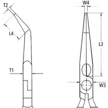 Load image into Gallery viewer, *PRE-ORDER* KNIPEX 31 21 160 55mm Needle-Nose 45° Angled Pliers