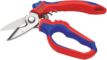 Load image into Gallery viewer, Knipex 95 05 20 SB Angled Electricians' Shears with Multi-Component Grip, 160 mm