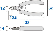 Load image into Gallery viewer, Fujiya stainless flush cutters HP855-125