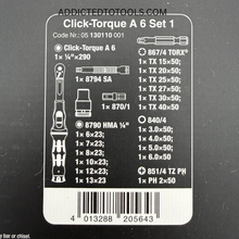 Load image into Gallery viewer, Wera Click-Torque A 6 Set 1, 20-Pieces 2.5-25 Nm WER130110