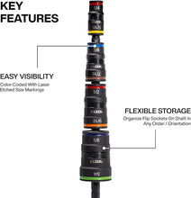 Load image into Gallery viewer, Klein Tools Impact-Rated Flip Socket Metric Set 9-In-1 - A-32934
