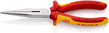 Load image into Gallery viewer, KNIPEX Long Nose Pliers with Cutter (26 16 200)