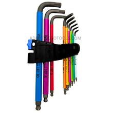 Load image into Gallery viewer, WERA Hex-Plus Multicolour L-Key Set - 9 Piece