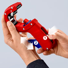 Load image into Gallery viewer, *PRE-ORDER* KNIPEX 90 23 02 BK - Pipe cutter for thick-walled plastic pipes 202 mm