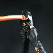 Load image into Gallery viewer, Fujiya Offset Heavy Duty Nippers – Thin Blade, Black/Gold – 175mm & 200mm