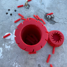 Load image into Gallery viewer, THE LARGE WALL PLUG Container Green, Red, Blue, White