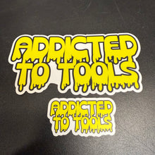 Load image into Gallery viewer, Addicted To Tools Yellow Drip Sticker