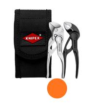 Load image into Gallery viewer, KNIPEX 00 20 72 V04 XS - Mini set with XS pliers in tool pocket for belt (2 pcs.)