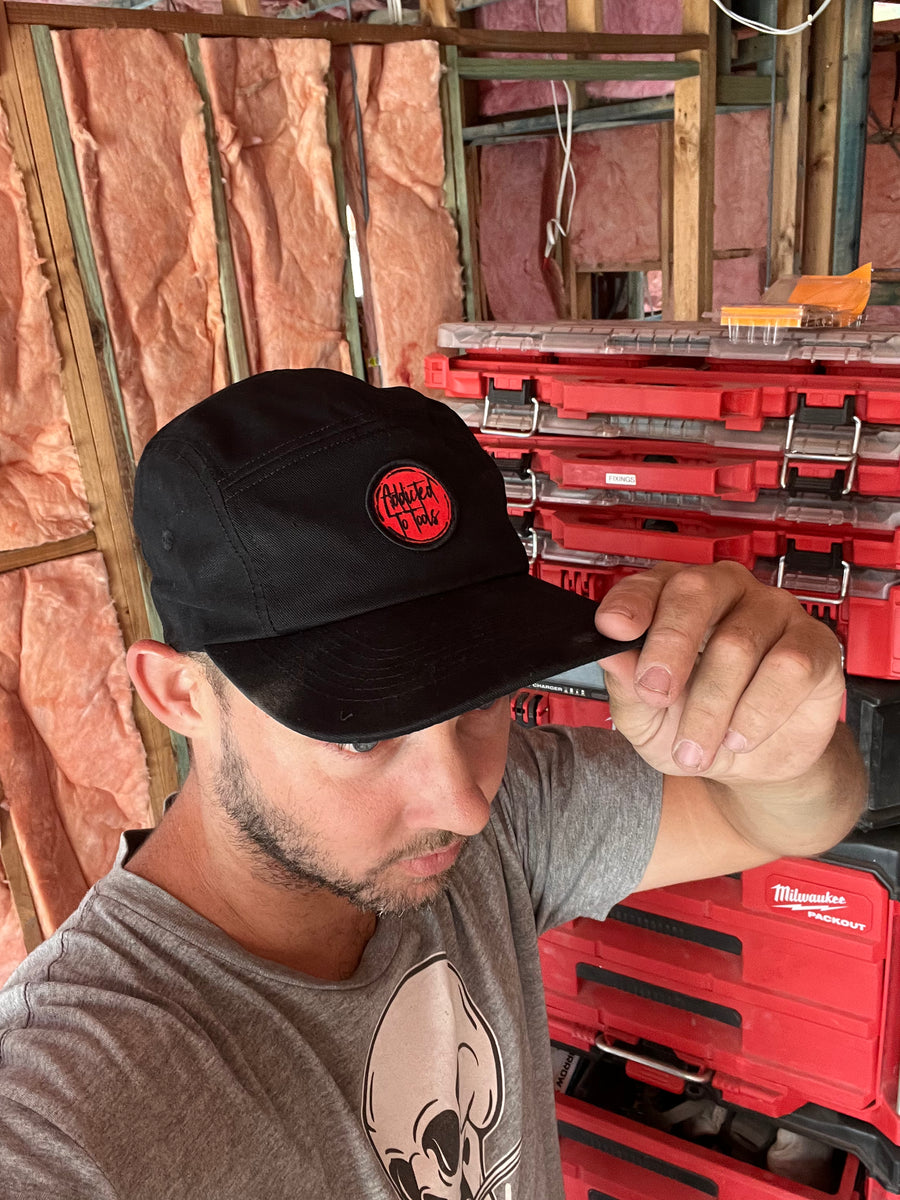 5 Panel Hats addicted to tools logo Addicted to tools