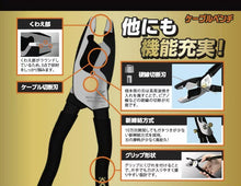 Load image into Gallery viewer, FUJIYA 6050-200BG / 175BGcable pliers (black gold) KUROKIN
