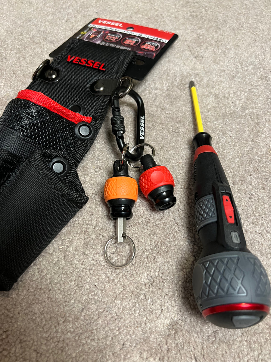 Vessel electric screwdriver pouch and bit holder COMBO!! Please read d