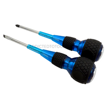 Load image into Gallery viewer, VESSEL 250-2PS-GBL Safety Penetrating Ball Grip Driver, Galaxy colours, 2 Pack +2 x 100/-6 x 100 250-2PS
