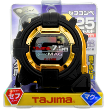 Load image into Gallery viewer, TAJIMA Safety G3 Gold Lock Tape Measure 7.5m x 25mm – SFG3GLM25-75BL - Metric

