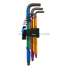 Load image into Gallery viewer, WERA Hex-Plus Multicolour L-Key Set - 9 Piece
