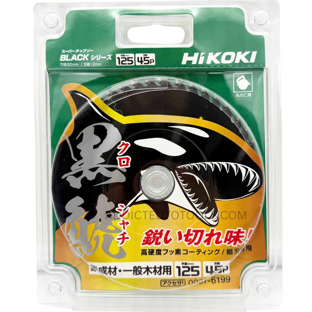 HiKOKI Super Tipped Saw Blade – Black Kuroshachi 125mm 45T