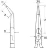 *PRE-ORDER* KNIPEX 31 21 160 55mm Needle-Nose 45° Angled Pliers