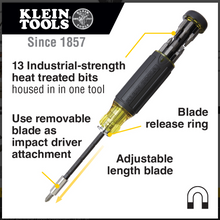 Load image into Gallery viewer, Klein Tools 14 in 1 Adjustable Length Screwdriver 32303
