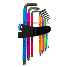 Load image into Gallery viewer, WERA Hex-Plus Multicolour L-Key Set - 9 Piece
