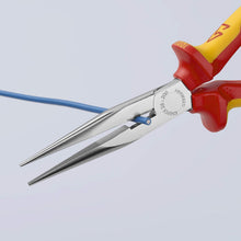 Load image into Gallery viewer, KNIPEX Long Nose Pliers with Cutter (26 16 200)
