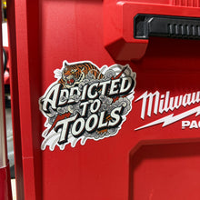Load image into Gallery viewer, tiger addicted to tools sticker
