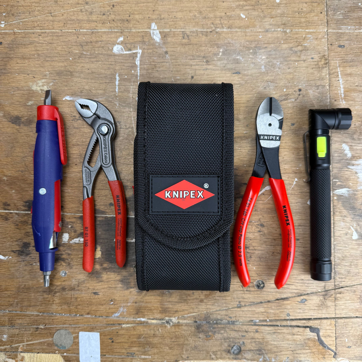 Knipex Pouch Kit - pliers, cutters, service keys, inspection light ...