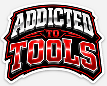 Load image into Gallery viewer, Addicted To Tools Block Letter Sticker
