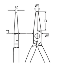 Load image into Gallery viewer, KNIPEX 31 11 160 55mm Needle-Nose Pliers

