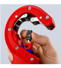 Load image into Gallery viewer, KNIPEX 90 23 02 BK - Pipe cutter for thick-walled plastic pipes 202 mm
