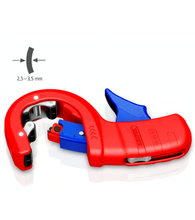 Load image into Gallery viewer, KNIPEX 90 23 02 BK - Pipe cutter for thick-walled plastic pipes 202 mm
