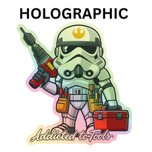Load image into Gallery viewer, trooper addicted to tools sticker
