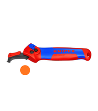 Load image into Gallery viewer, KNIPEX ratcheting cable stripping knife  - cable stripper(16 50 145 SB)

