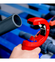 Load image into Gallery viewer, KNIPEX 90 23 02 BK - Pipe cutter for thick-walled plastic pipes 202 mm
