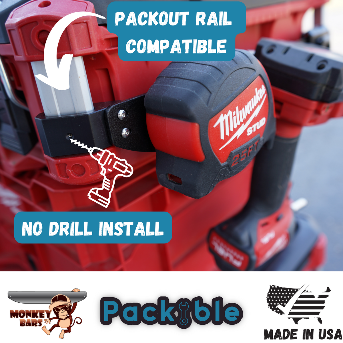 Monkey Bars - Magnetic Tool Rail – Addicted to tools
