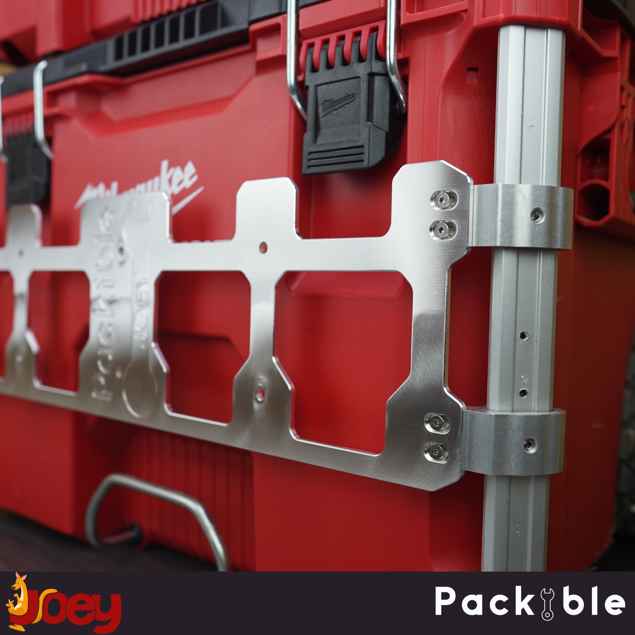 Joey HZ-FLIP - Folding Bracket Half Width Packout Box Mount (MOUNTING –  Packible Tool