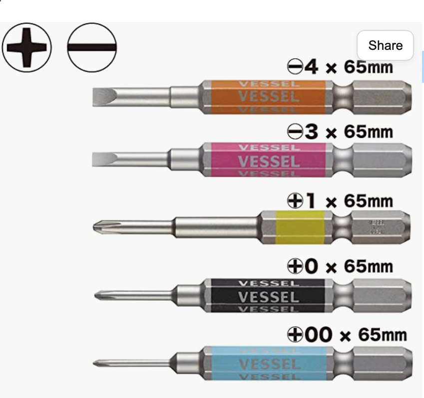 Vessel phillips and flat blade set GS5P03 Addicted to tools